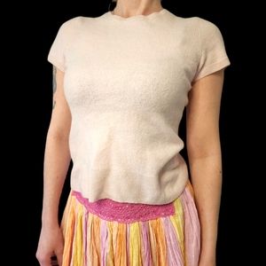 🌸Vtg 90s Pink Cashmere Top